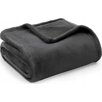 deka Měkká teplá deka na pohovku tmavě šedá 130x150 cm BEDSURE