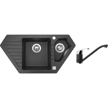 Set Sinks BRAVO 850.1 Granblack + baterie Sinks Pronto Grandblack