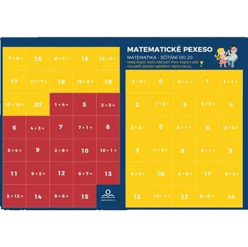 Desková hra Pexeso: Matematika - Sčítání v oboru do 20