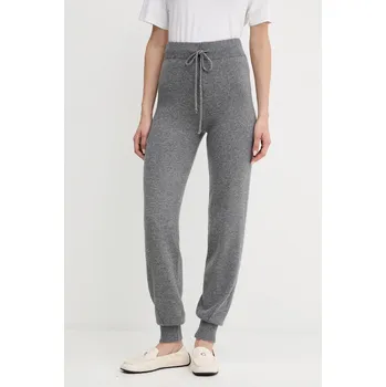 Dámské kalhoty Teplákové kalhoty s vlnou Twinset šedá barva, 252TT3352 90M, vel. L