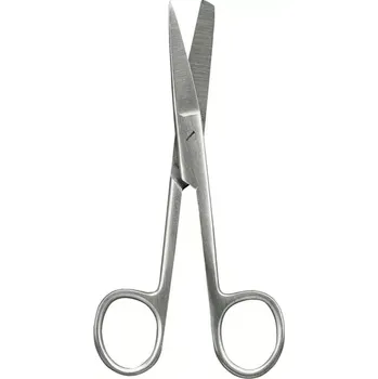 Nůžky chirurgické zahnuté, hrotnato-tupé (Délka: 16 cm)