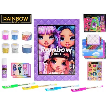 Panenka Památník A4 MGA Rainbow High, vícebarevný