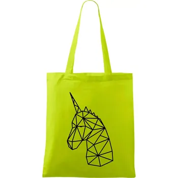 Geometrie - Jednorožec - Taška bavlněná - 42 x 38 cm ( Limetková )