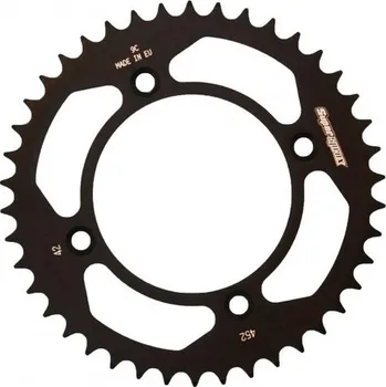 Řetězová sada pro motocykl Hliníková řetězová rozeta SUPERSPROX RAL-452:42-BLK černý 42 zubů, 415