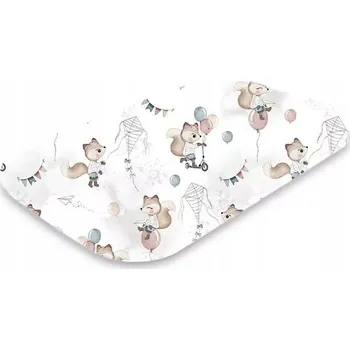 Prostěradlo Prostěradlo Bavlněné Do Postýlky S Gumou 80x50 cm Lišky