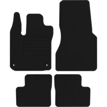 autokoberec Velurové autokoberce s upevněním v sadě Edecor