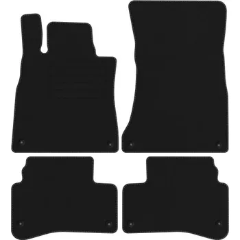 autokoberec Velurové autokoberce s upevněním v sadě Edecor