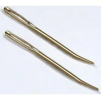 Ve Vatičce Tupá jehla se zahnutým hrotem, stříbrná, 2ks