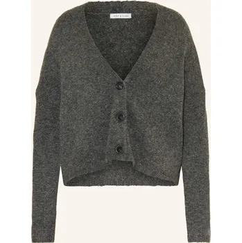 Dámský svetr Mrs & Hugs Dámský Pletený Kardigan, tmavě šedá, 40
