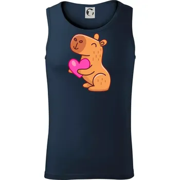 Zamilovaná kapybara - Tílko pánské Core - L ( Námořní modrá (velmi tmavá - téměř černá) )