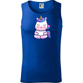 Yoga jednorožec - relax - Tílko pánské Core - L ( Královská modrá )