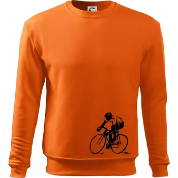 Pánská mikina Silniční cyklista - Mikina Essential pánská - M ( Oranžová )