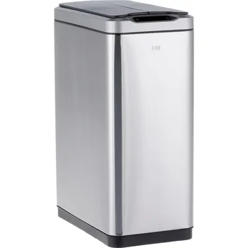 Odpadkový koš Kancelářský koš nerezová ocel Merida 45 l stříbrný