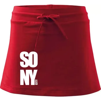 Dámská sukně SO NY city - Sportovní sukně - two in one - M ( Červená )