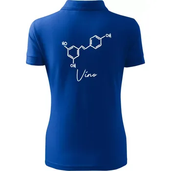 Barová chemie - víno - Polokošile dámská Pique Polo - XS ( Královská modrá )