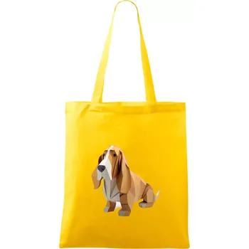 Baset slepený z papíru - Taška bavlněná - 42 x 38 cm ( Žlutá )