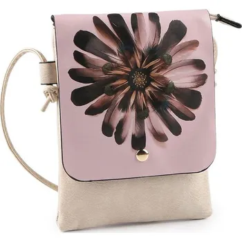 Kabelka Kabelka malá kočka, květ, jednorožec, jelen, kůň 15,5x21 cm - 1 béžová světlá květ