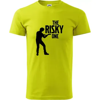 Bachelor party - The risky one - Klasické pánské triko vyšší gramáže - S ( Limetková )