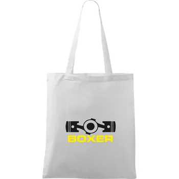 Boxer Píst - Taška bavlněná - 42 x 38 cm ( Bílá )