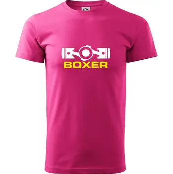 Pánské tričko Boxer Píst - Klasické pánské triko vyšší gramáže - L ( Purpurová )