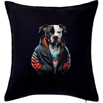 Polštář Staford v mikině - Polštář 50x50 - 50x50 - Pouze potah ( Černá )