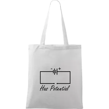 Has potential - Taška bavlněná - 42 x 38 cm ( Bílá )