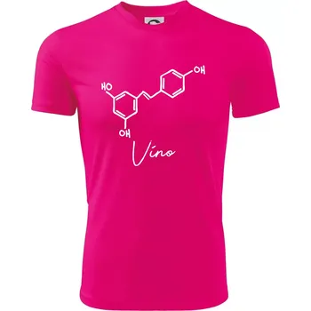 Barová chemie - víno - Dětské triko sportovní (dresovina) - 158 cm/12 let ( Neon Pink )