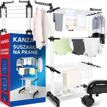 Sušák na prádlo Sušák na prádlo balkonový, volně stojící, vertikální Kanza 76-125 cm