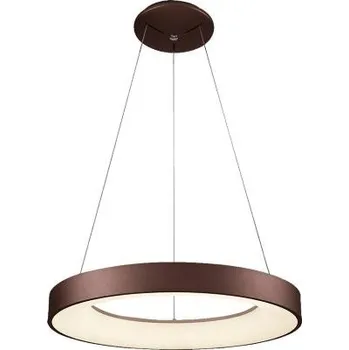 LED Závěsné svítidlo Luxera GENTIS 18405 40W 2400lm 4000K IP20 48cm hnědé 18405
