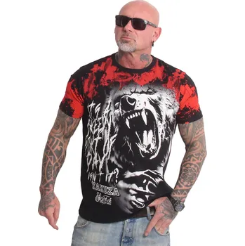 Pánská móda Pánské triko Yakuza Creepy Regular 26009 black velikost: 5XL