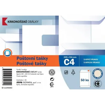 Obálka Obálka bez okénka 229x324mm bílá 50 ks