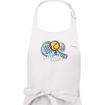 Kuchyňská zástěra Padelová legenda - Dámská zástěra na vaření - Univerzální velikost ( Bílá )