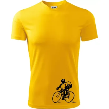 Chlapecké tričko Silniční cyklista - Dětské triko sportovní (dresovina) - 146 cm/10 let ( Žlutá )
