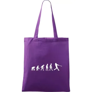 Evoluce baseball pálkař odpal - Taška bavlněná - 42 x 38 cm ( Fialová )