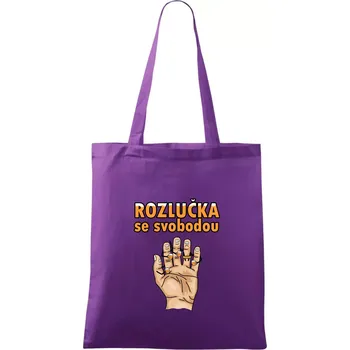 Rozlučka se svobodou pivo - Taška bavlněná - 42 x 38 cm ( Fialová )