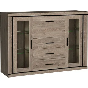 Obývací stěna Dallas T - vitrína D7 - trufla