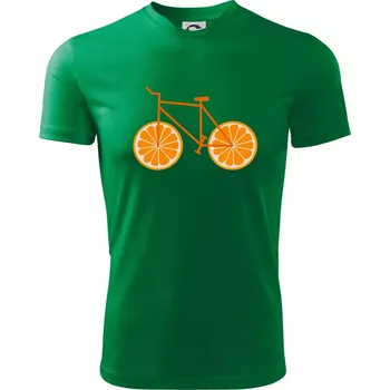 Kolo pomeranč (Moňas) - Dětské triko sportovní (dresovina) - 158 cm/12 let ( Středně zelená )