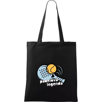 Padelová legenda - Taška bavlněná - 42 x 38 cm ( Černá )