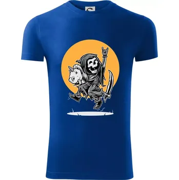 Pánské tričko Jednorozeč vs. smrtka - Viper FIT - Pánské zůžené tričko - 2XL ( Královská modrá )