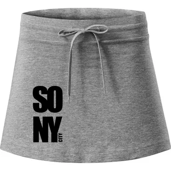 Dámská sukně SO NY city - Sportovní sukně - two in one - XL ( Tmavě šedý melír )