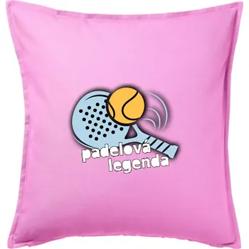 Polštář Padelová legenda - Polštář 50x50 - 50x50 - Pouze potah ( Růžová )