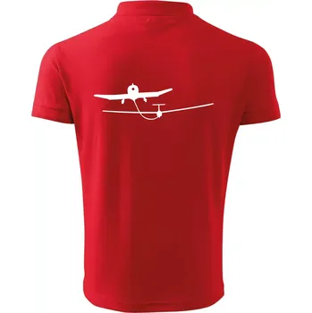 Pánská košile Tažení kluzáku - Polokošile pánská Pique Polo 203 - M ( Červená )