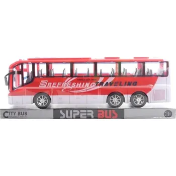 autíčko Lamps Autobus na setrvačník červený