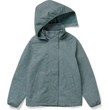 Pláštěnka 701848 - Tchibo - Dětská termobunda do deště s reflexními prvky - pro ženy - vel. 146/152 - barva: zelená/s potiskem