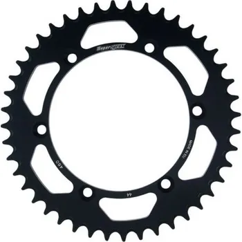 Řetězová sada pro motocykl Hliníková řetězová rozeta SUPERSPROX RAL-460:44-BLK černý 44 zubů, 520