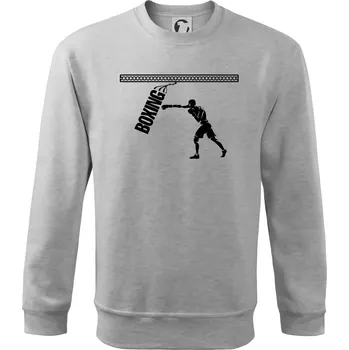 Pánská mikina Boxing boxer - Mikina Essential pánská - M ( Světlešedý Melír )