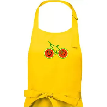 Kuchyňská zástěra Kolo meloun (Moňas) - Dámská zástěra na vaření - Univerzální velikost ( Žlutá )
