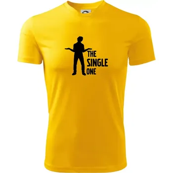 Pánské tričko Bachelor party - The single one - Pánské triko Fantasy sportovní (dresovina) - L ( Žlutá )