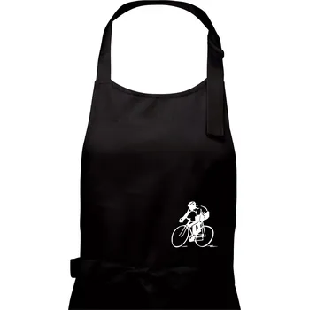 Kuchyňská zástěra Silniční cyklista - Pánská zástěra na vaření - Univerzální velikost ( Černá )