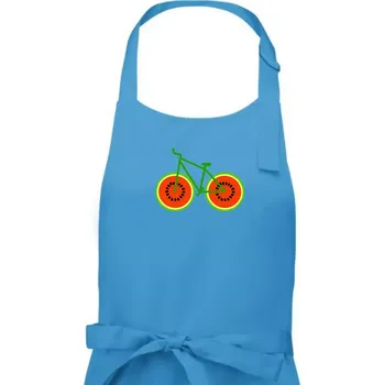 Kuchyňská zástěra Kolo meloun (Moňas) - Dámská zástěra na vaření - Univerzální velikost ( Světlý tyrkys )